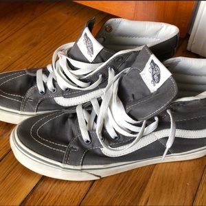 Vans HiTop gray sneaker women’s 9.0 men’s 7.5